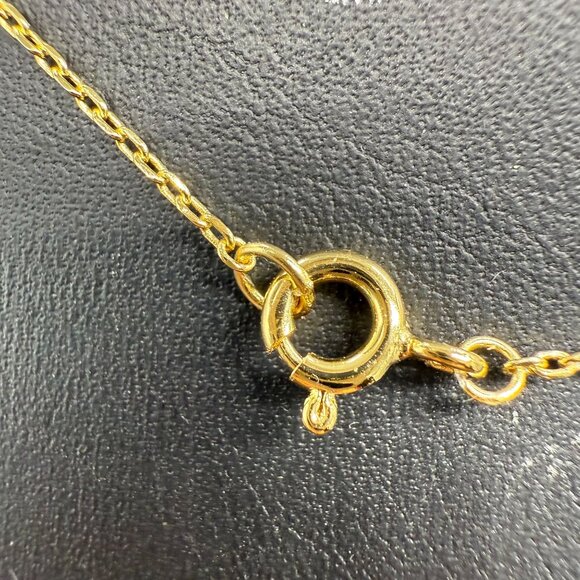 Local Eclectic Clear Rhinestone Heart Locket Pendant Chain Necklace Gold Tone - Picture 6 of 8